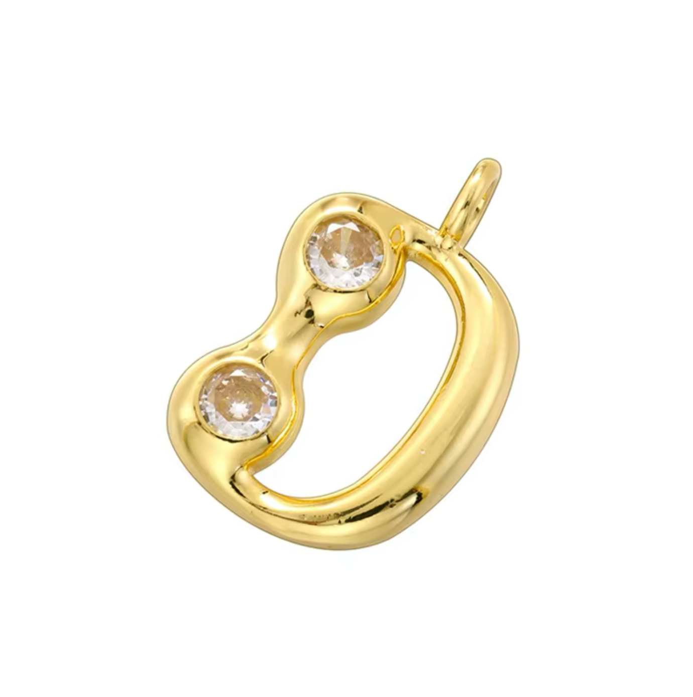 Name Drop Charm & Chain in Gold