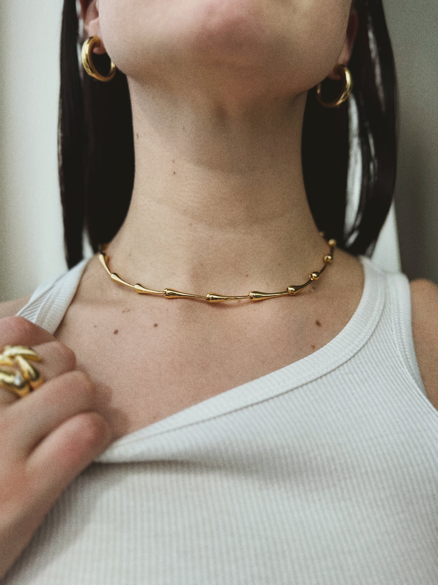 Just a Drop Necklace Gold