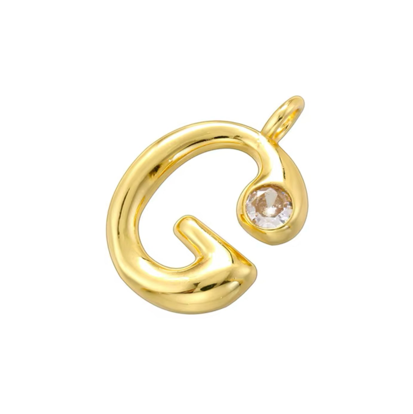 Name Drop Charm & Chain in Gold