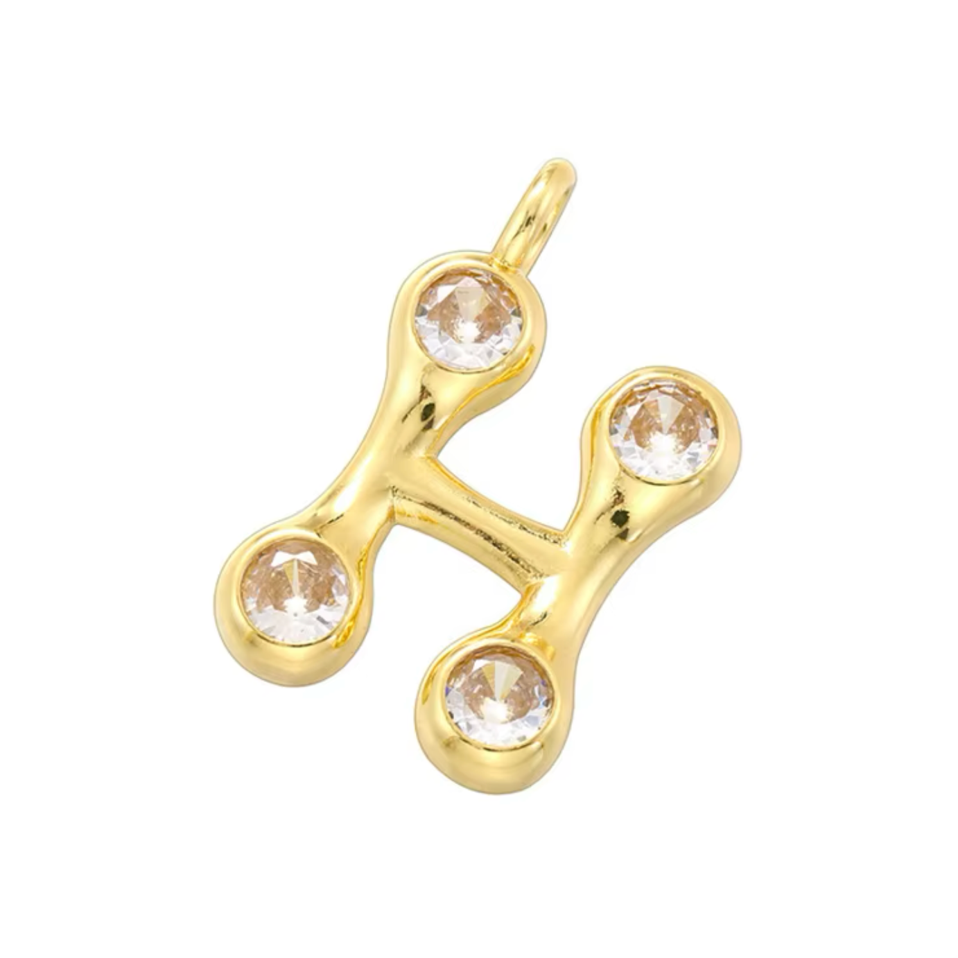 Name Drop Charm & Chain in Gold