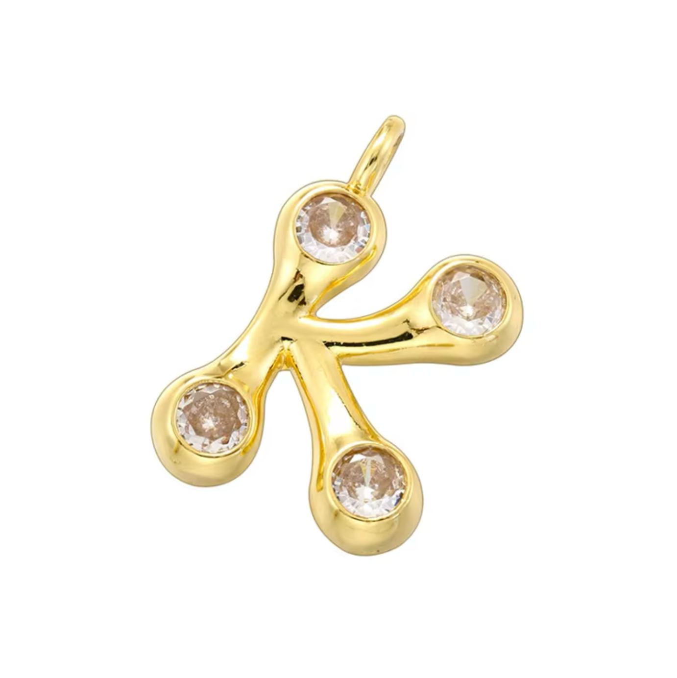 Name Drop Charm & Chain in Gold