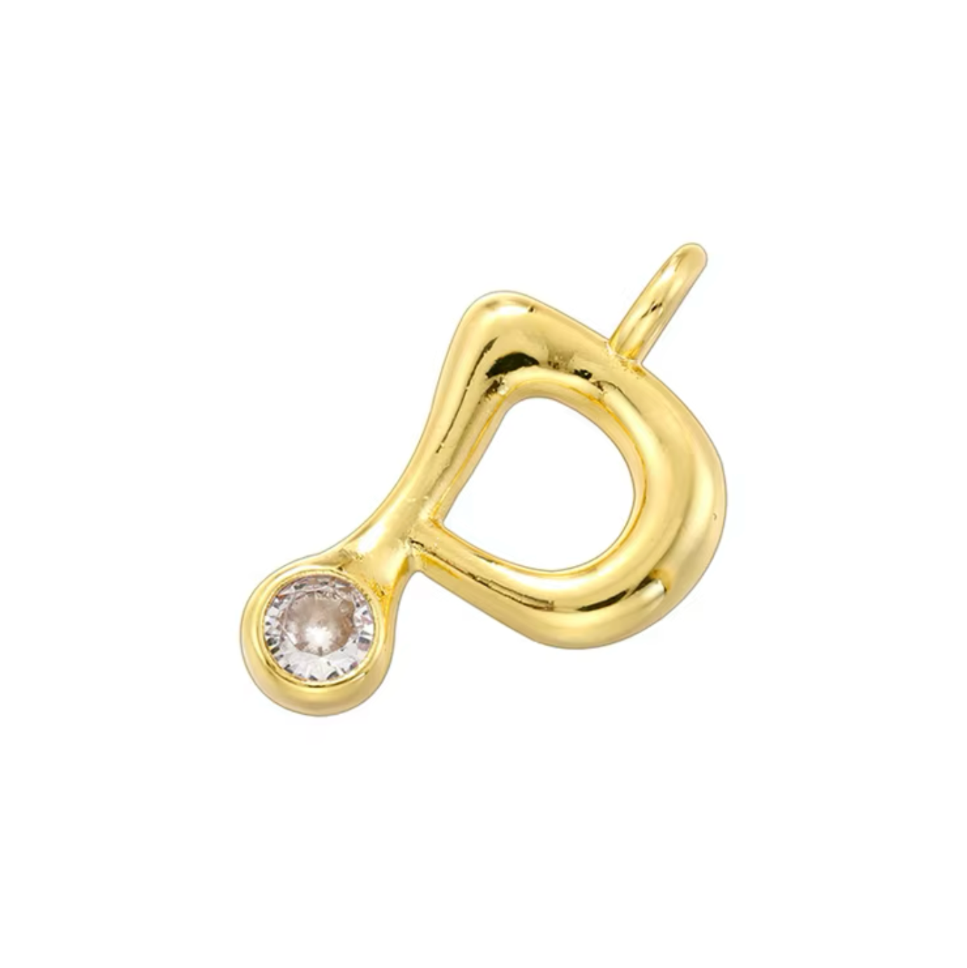Name Drop Charm & Chain in Gold