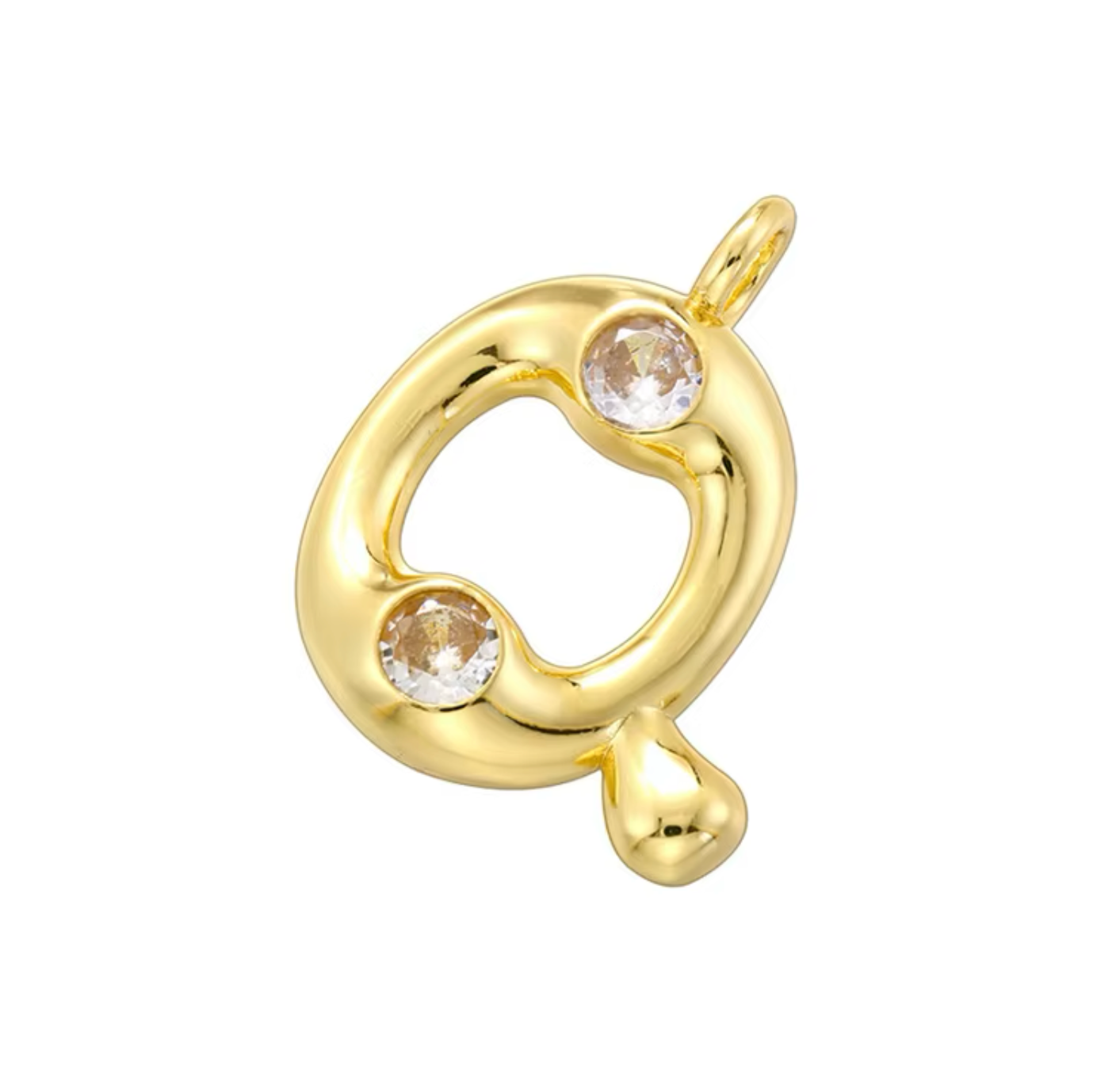 Name Drop Charm & Chain in Gold