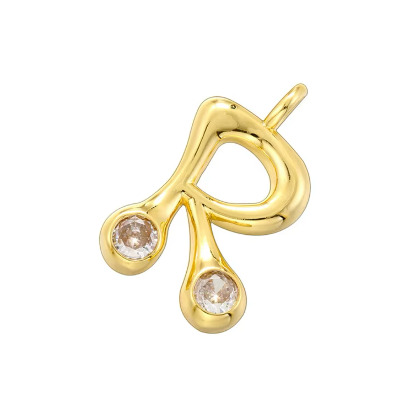 Name Drop Charm & Chain in Gold