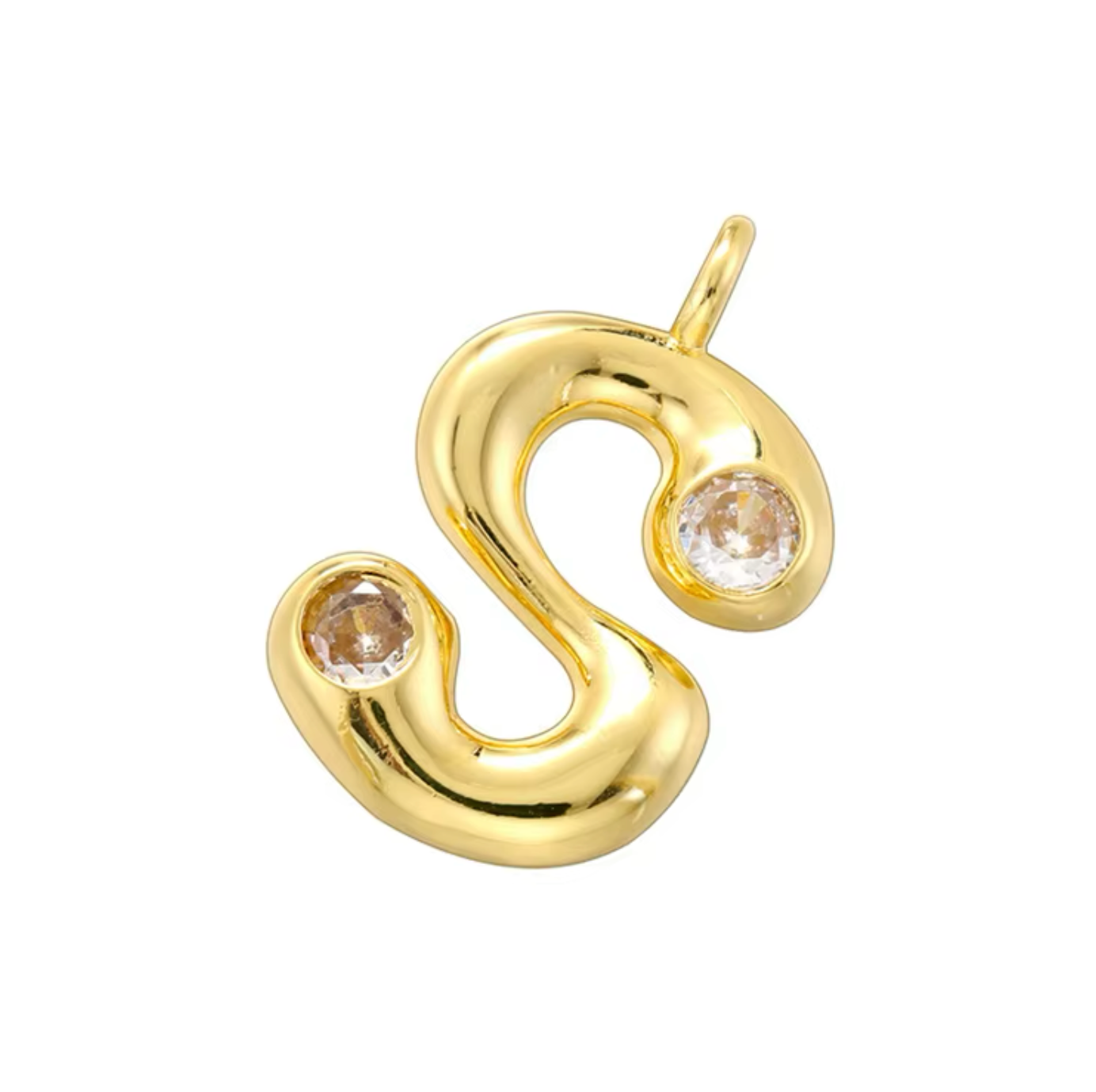 Name Drop Charm & Chain in Gold