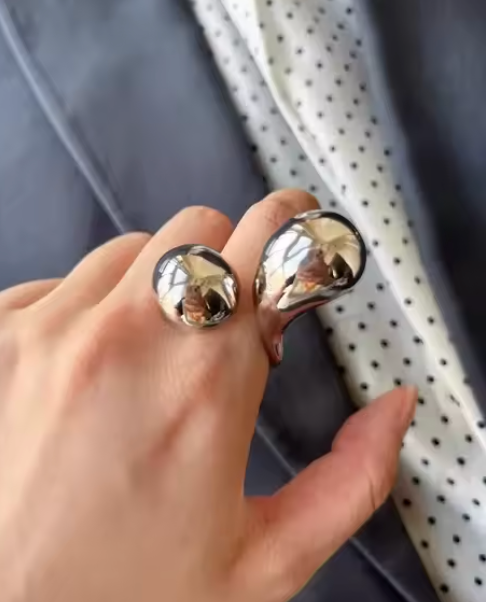Bubble Ring in Silver