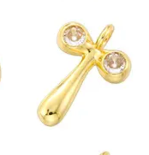 Name Drop Charm & Chain in Gold