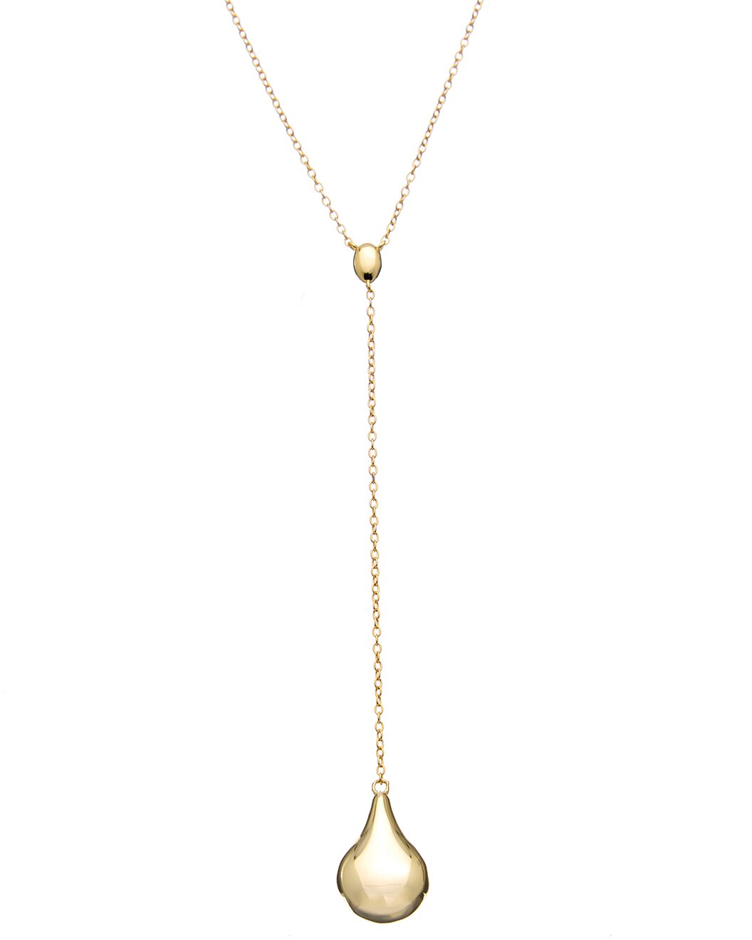 Just a Drop Lariat Necklace in Gold