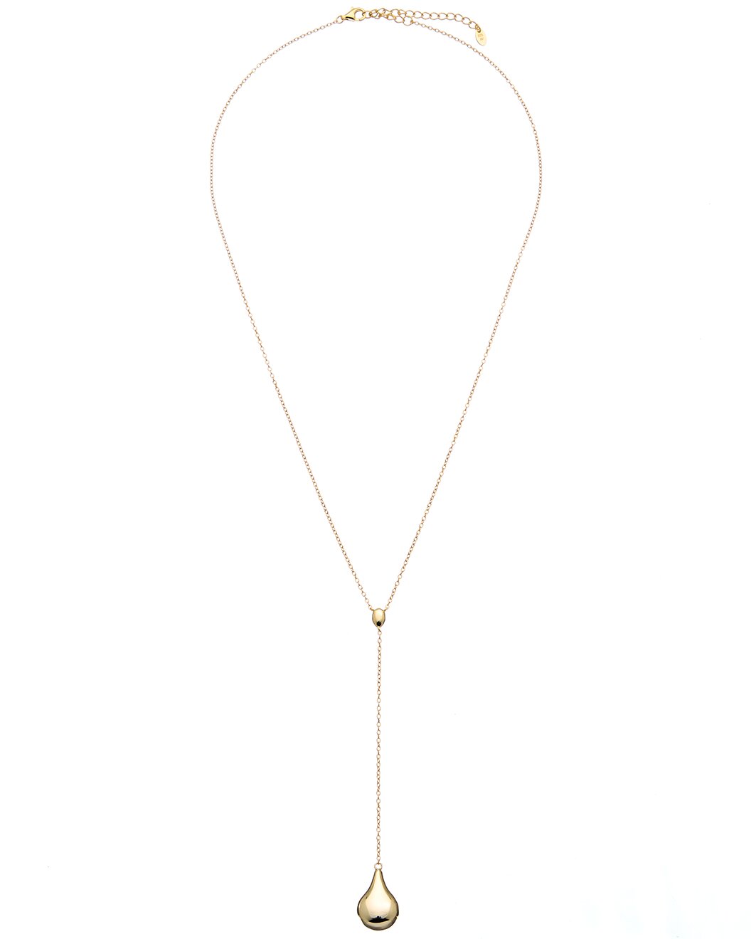 Just a Drop Lariat Necklace in Gold