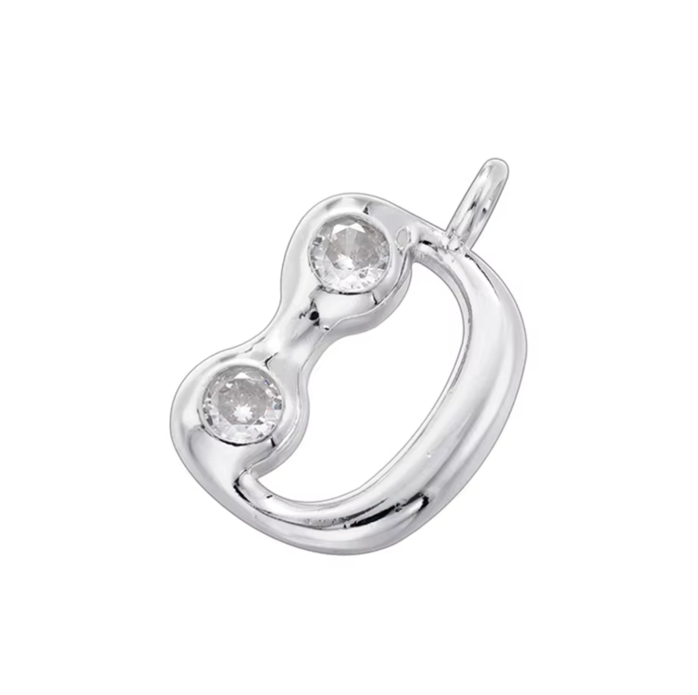 Name Drop Charm & Chain in Silver