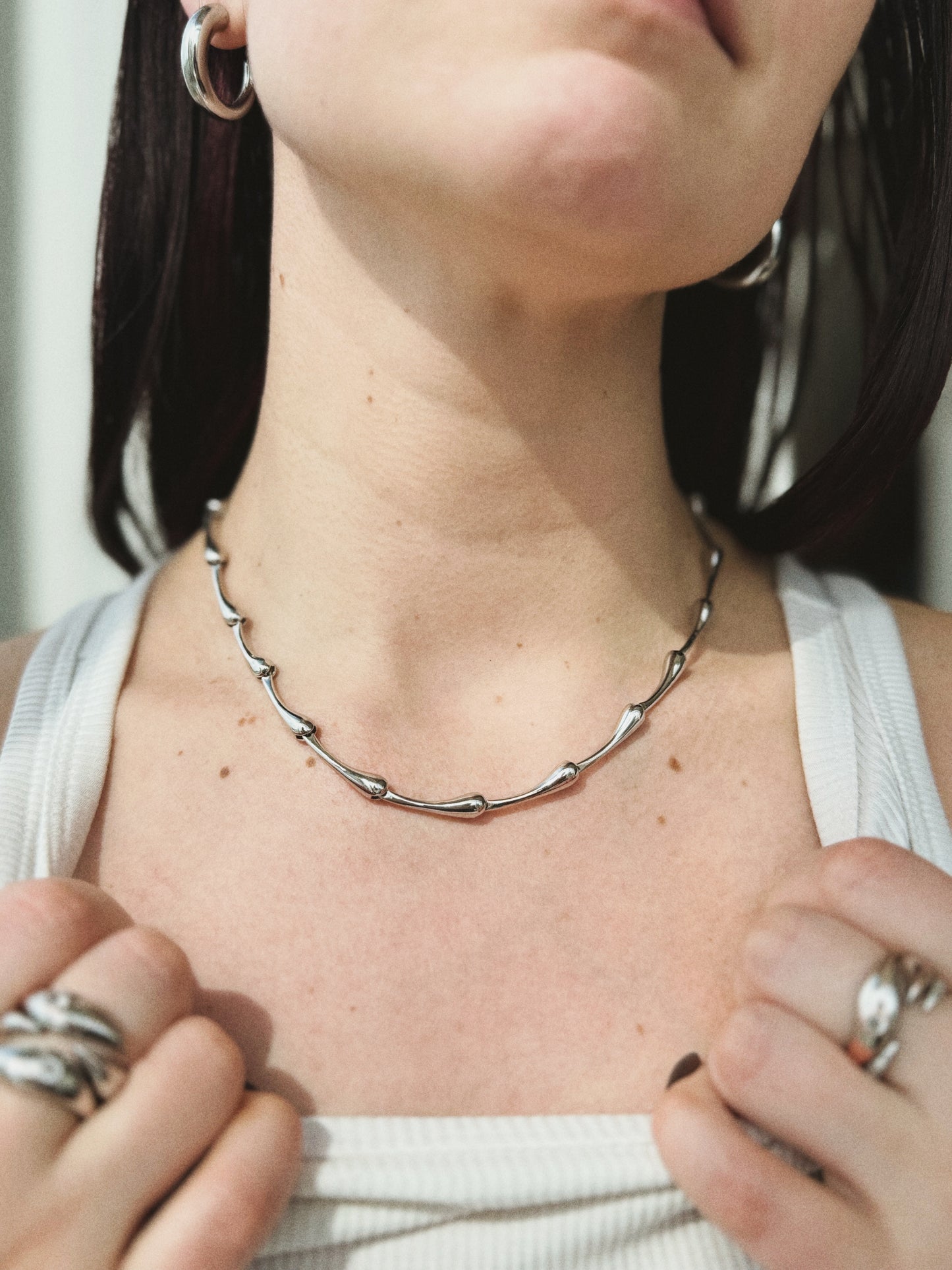 Just a Drop Necklace Silver