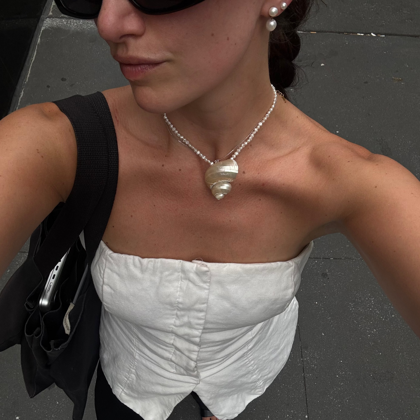 Siren Pearl Abalone Shell Necklace