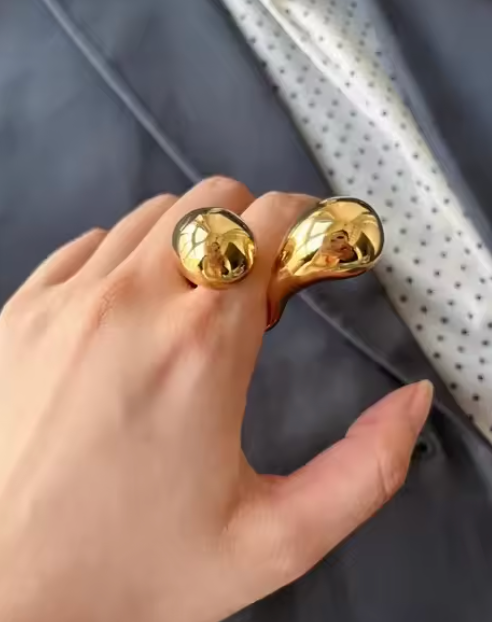 Bubble Ring in Gold