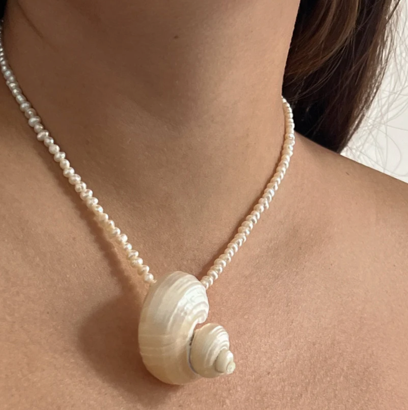 Siren Pearl Abalone Shell Necklace