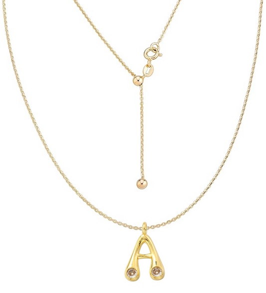 Name Drop Charm & Chain in Gold